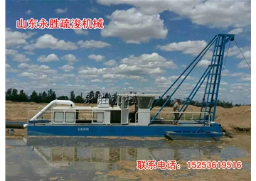河北水電站抽沙船現場